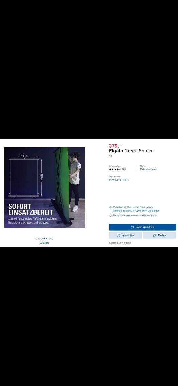 Elgato Sonstiges Zubehör: elgato green screen – Gebraucht aus Brüttisellen von Sil2017 4