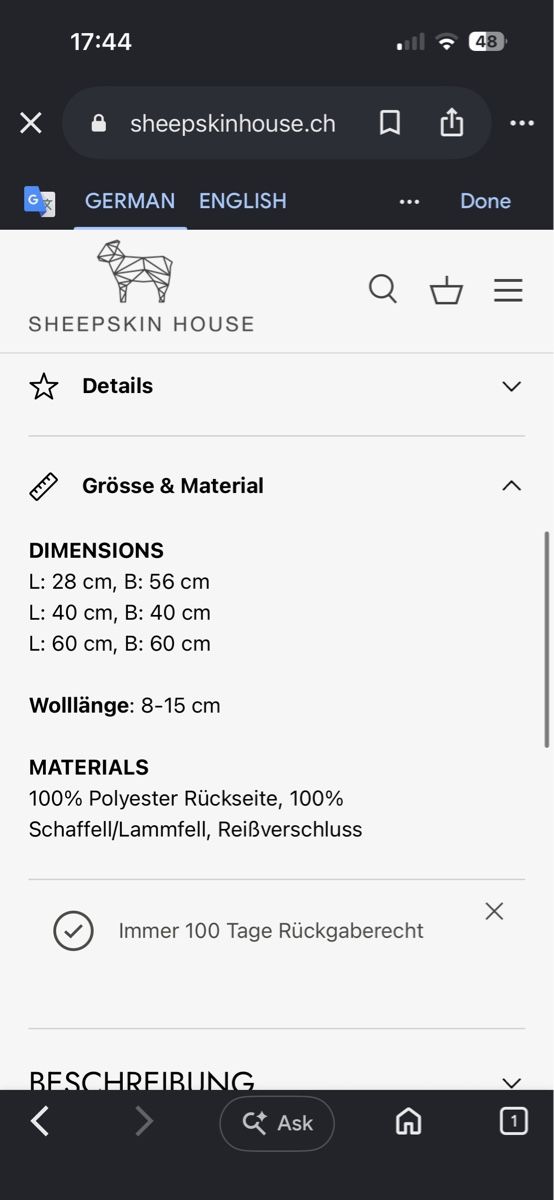 Kissen: 3 Lammfell Kissen – Neu (gemäss Beschreibung) aus Zürich von juz_2t2j 7