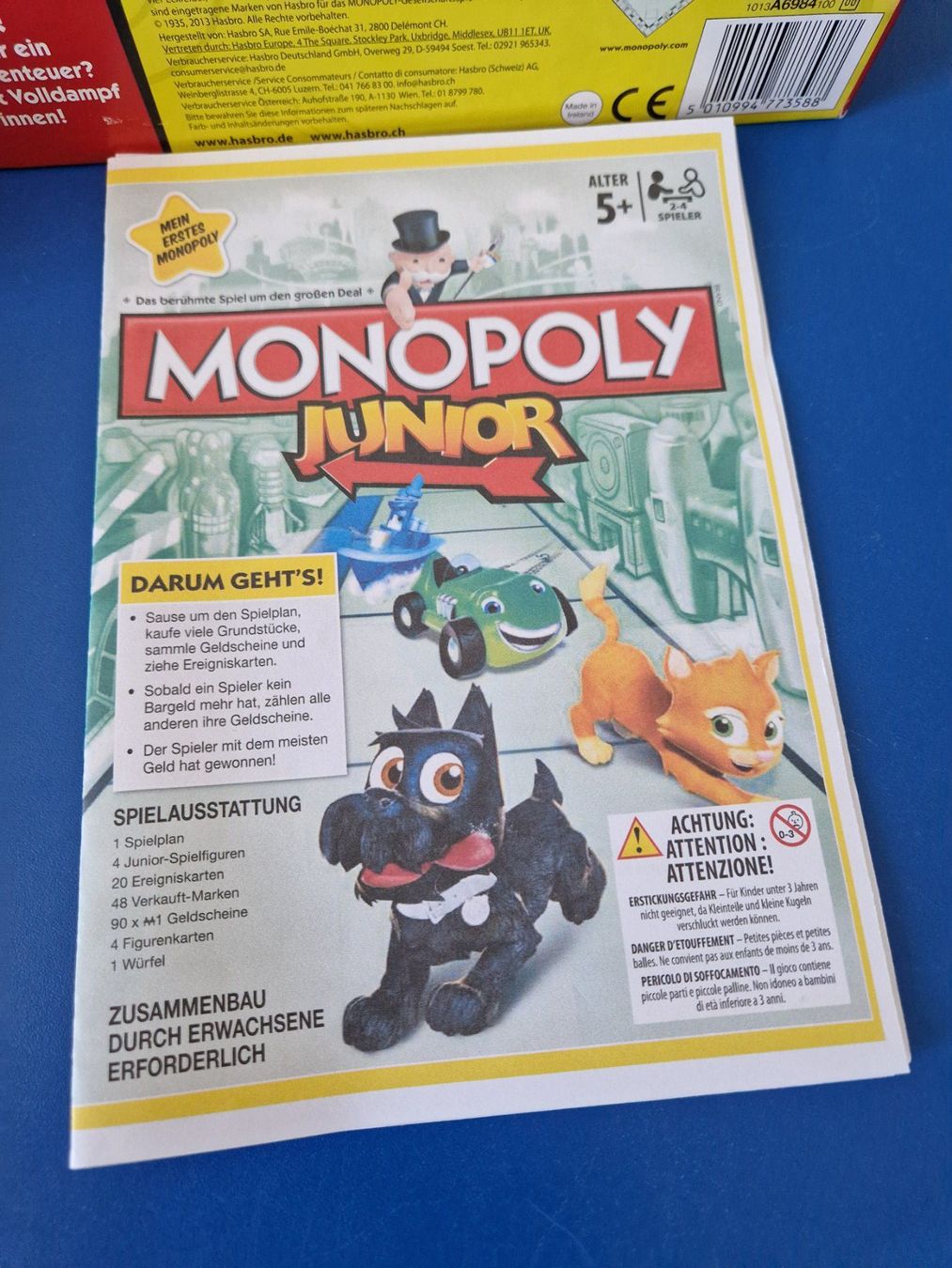 Hasbro Spiele: Monopoly junior, Brettspiel ab 5 Jahre – Gebraucht aus Münchenbuchsee von Aare22 4