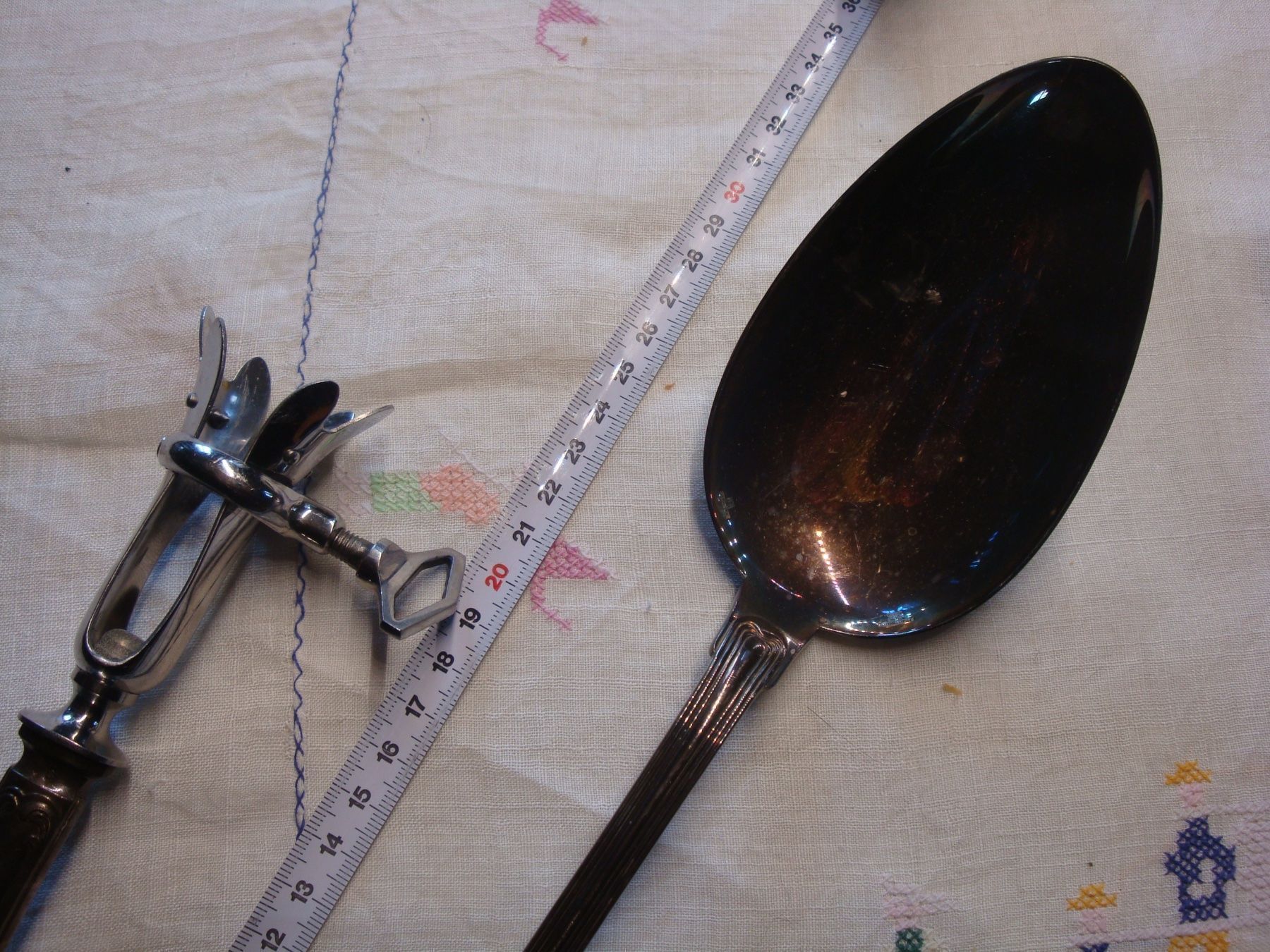Set di posate: grosser Servierlöffel, Tranchiergriff – Usato da häusernmoos venduto da buc_8ftk 2