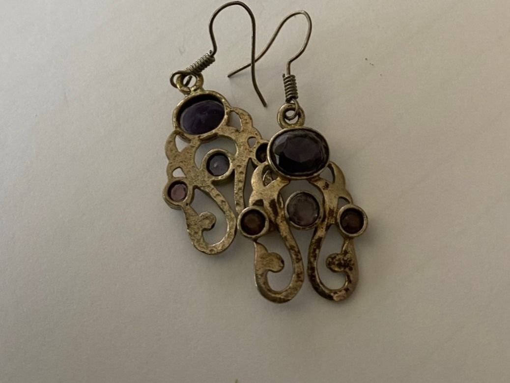 Orecchini pendenti & Orecchini a lobo: Ohrringe versilbert mit Amethysten – Nuovo (secondo la descrizione) da Flaach venduto da hundeli2