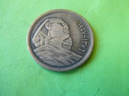 Aegypten 1957, 10 Piastres  - Silber