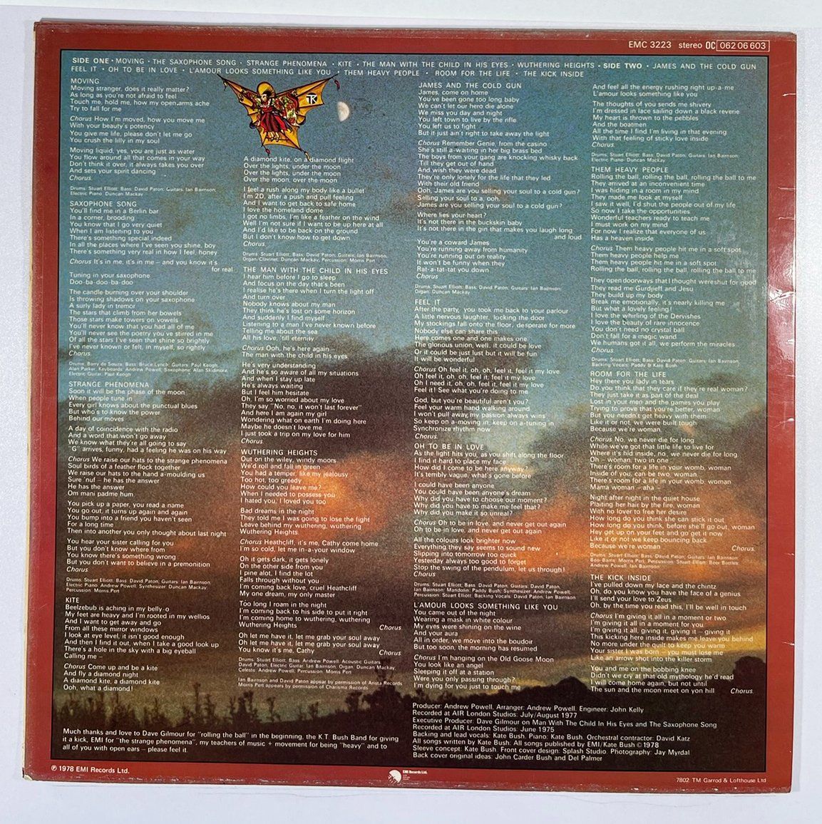 Dischi in vinile: LP: KATE BUSH - The Kick Inside (1978) – Usato da Frenkendorf venduto da Yard-Sale-2000 1