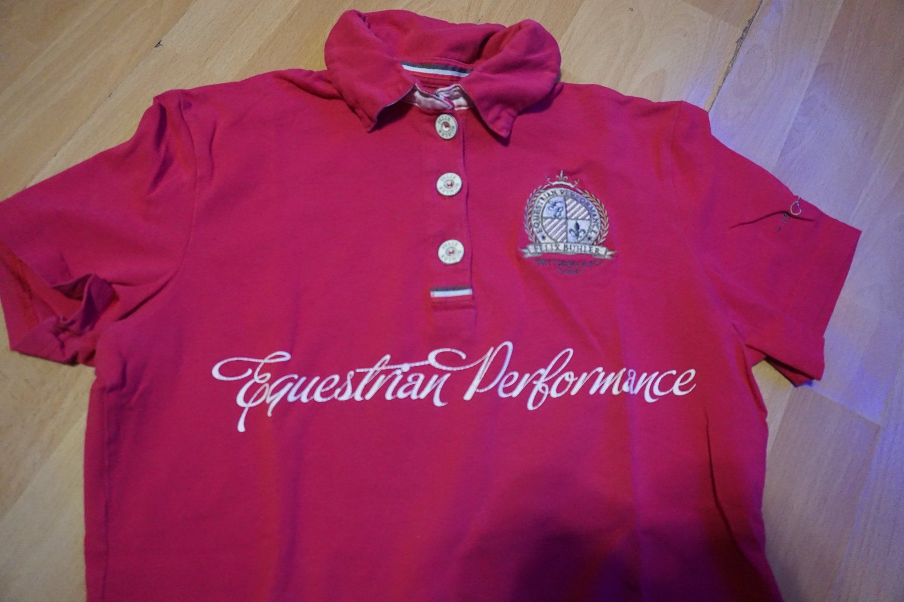 Felix Bühler T-Shirts: Equestrian Performance Polo Shirt, pink, Grösse M – Gebraucht aus Zürich von einalemjena 2