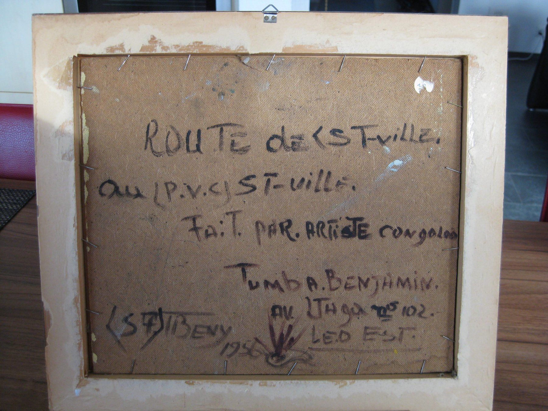 Dipinti: Oelbild "Route de St.Ville" 1956 – Usato da Subingen venduto da K7passt_immer 6