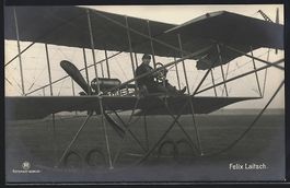 AK Felix Laitsch im Flugzeug