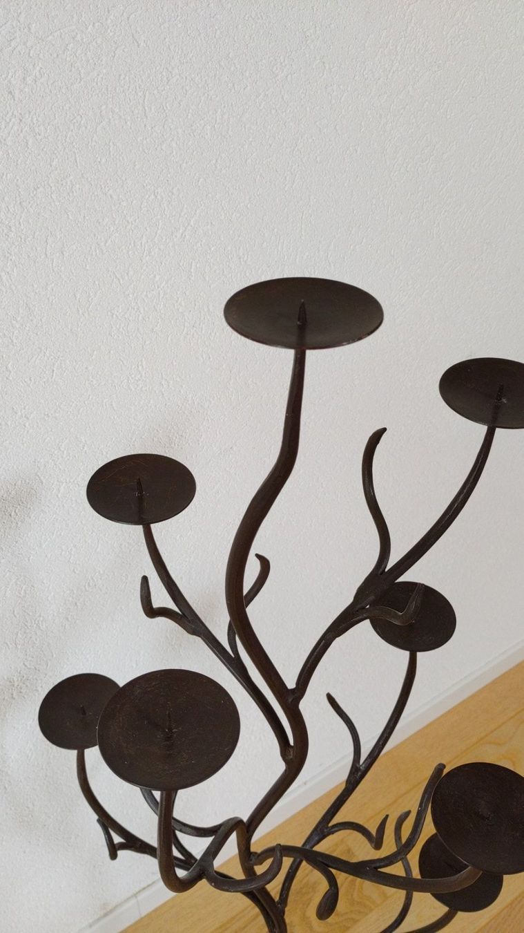 Bougeoirs: Kerzenständer, Eisenbaum, geschmiedet, Eisen – D'occasion à Wohlen AG par thekusters 3