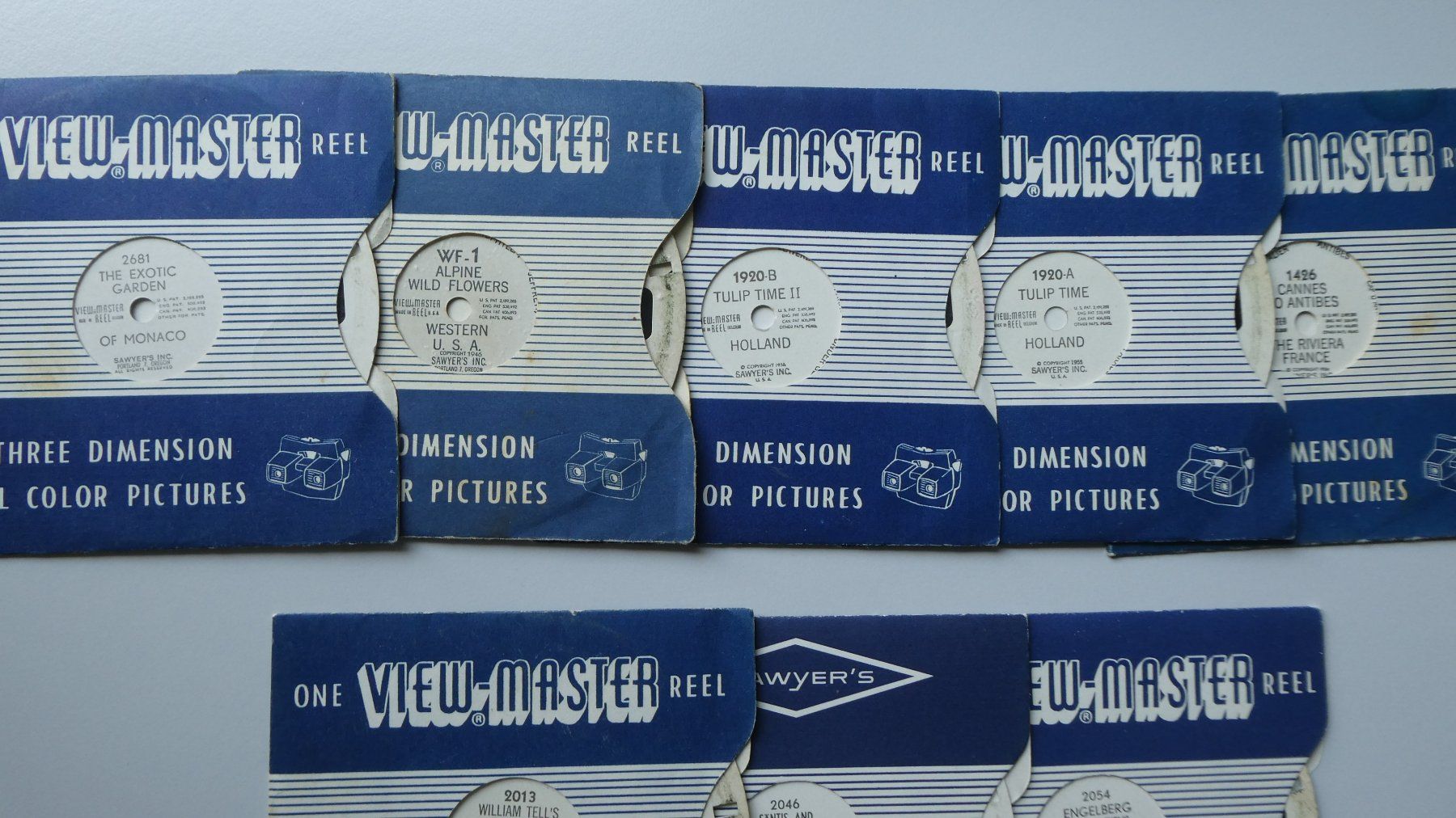View-master Giocattoli: View-Master gaf rot Viewmaster 3D Scheiben Sawyer's View – Usato da Frauenfeld venduto da Astra13 5