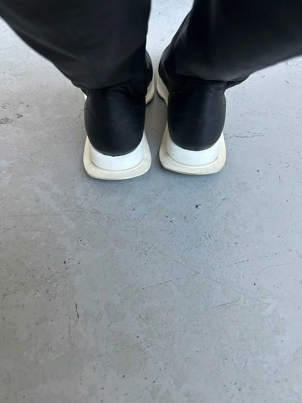 Scarpe da uomo: Rick Owens Oblique Runner Stretch Sock Sneaker/Boots – Usato da Basel venduto da kristaln 2