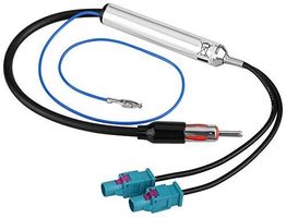 Adaptateur FAKRA -> DIN pour radio AM/FM/RDS (VW, Audi etc.)