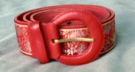Cintura Kenzo pelle rosso anni 80/90