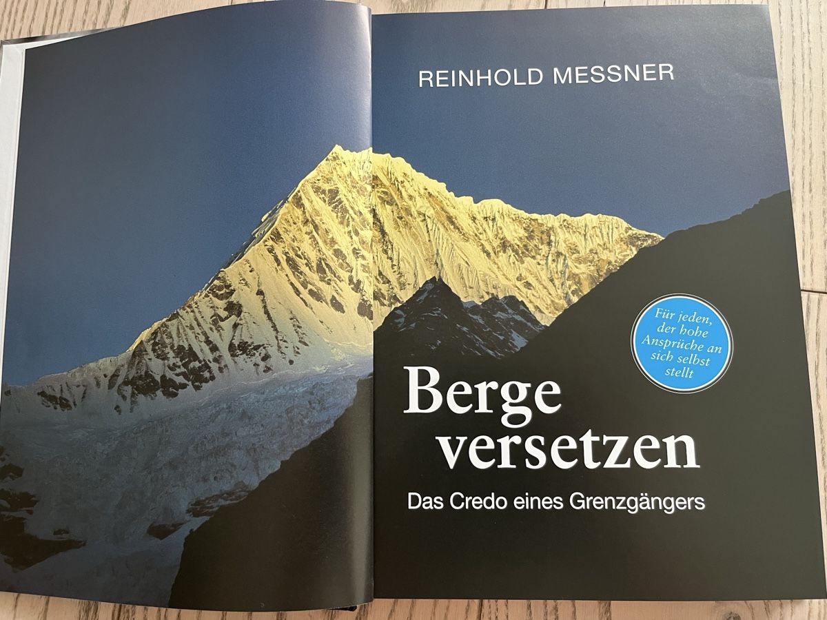 Libri: Reinhold Messner - Das Credo eines Grenzgängers "signiert – Usato da Romanshorn venduto da Apfelschuss 2