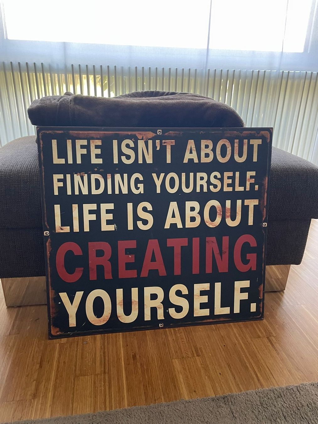 Foto & Immagini: Motivationsbild - "Life is about creating Yourself" – Usato da Veltheim AG venduto da gave04 2