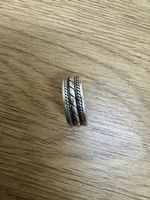 925 Silber Ring mit Flechtmuster 