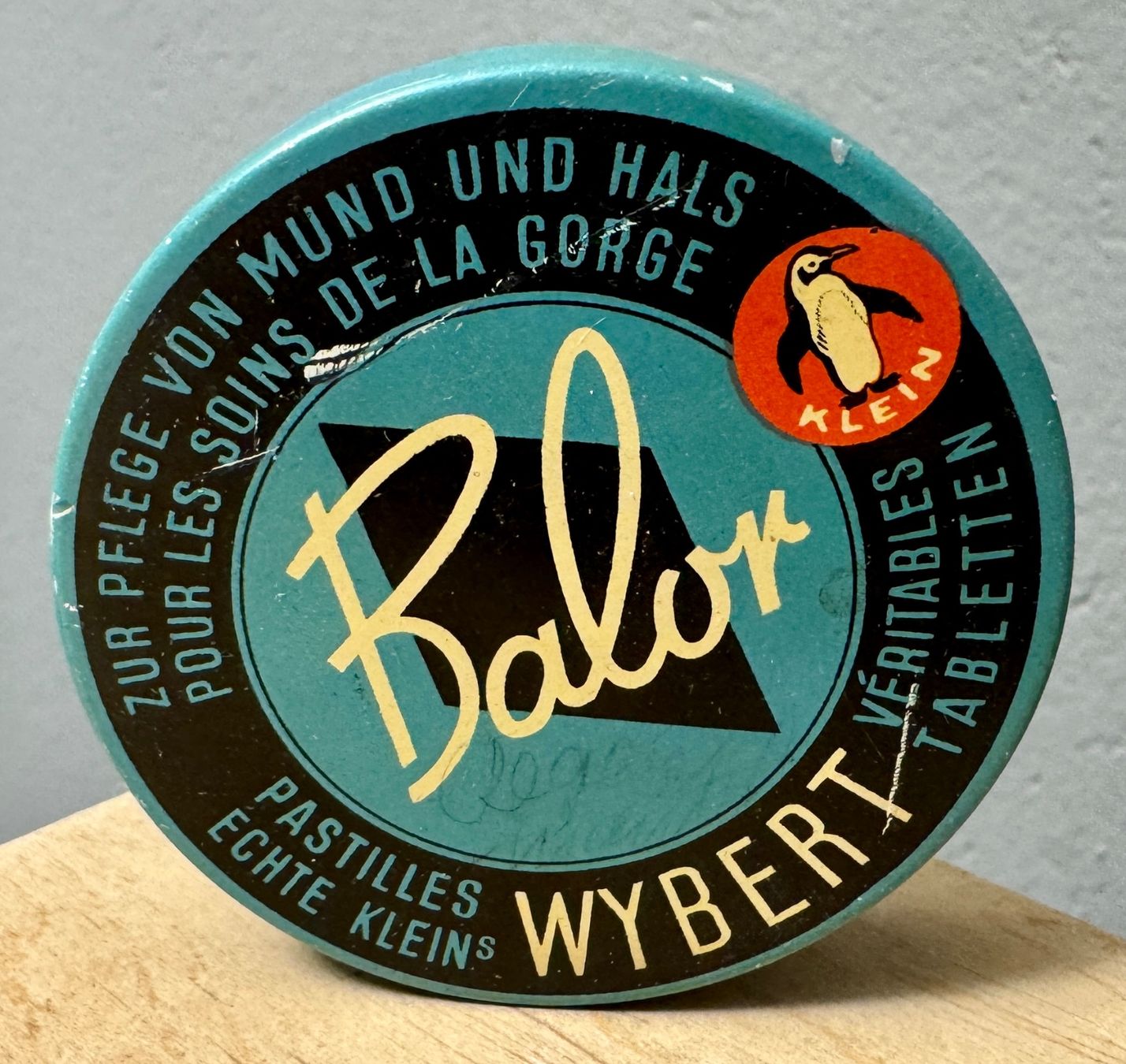 Dosen: BALOR Wybert Tabletten - André Klein Basel - alte Blechdose – Gebraucht aus Rothrist von Luckywinner 3