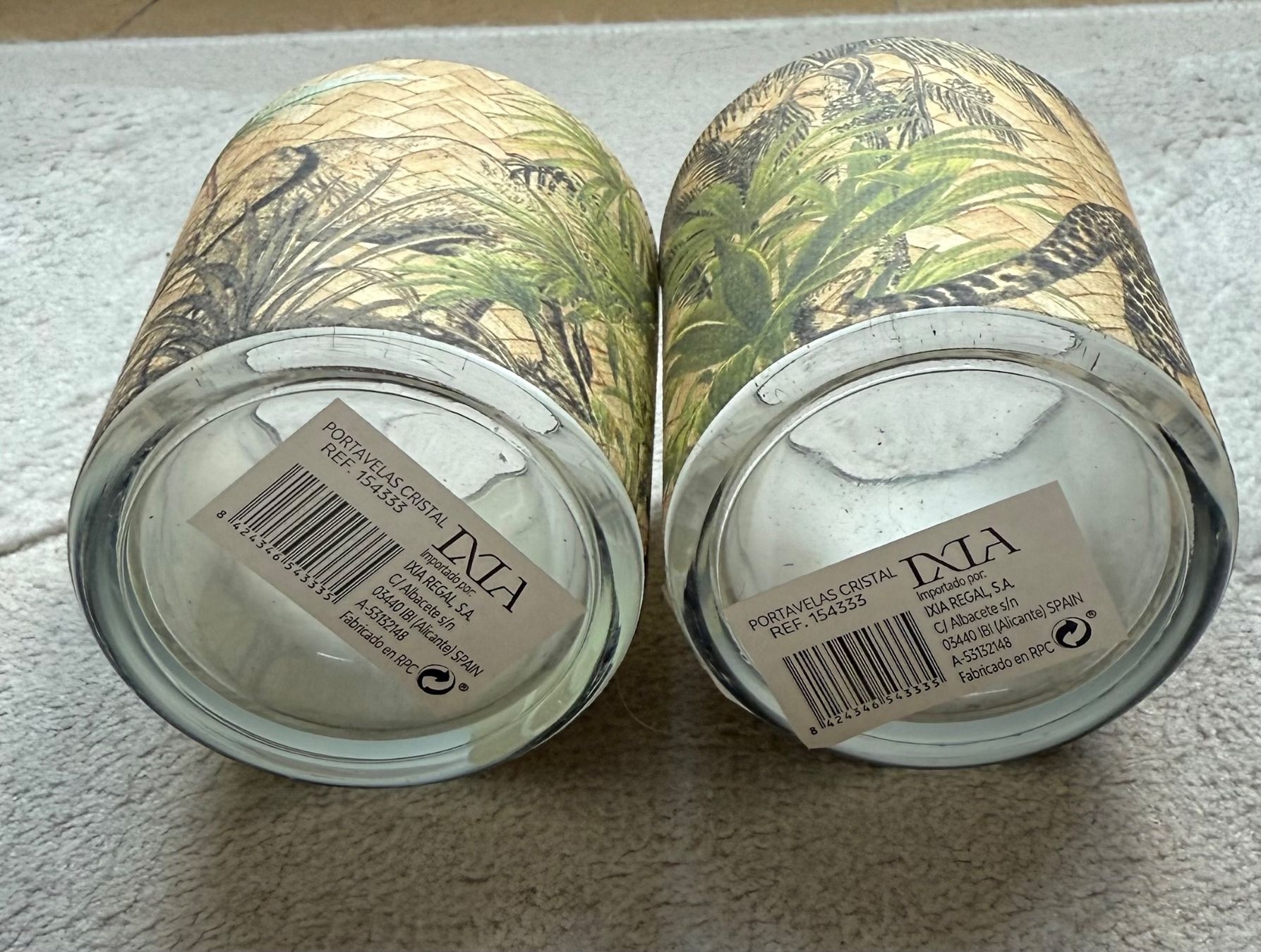 Tutte le decorazioni: Teelichtgläser 2er Set Elefant&Leopard Dschungel, neu – Nuovo e nell'imballaggio originale da Wohlen AG venduto da thr_t5x8 3