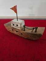 Deko Schiff Holz mit Fahne Dekoration maritime Deko