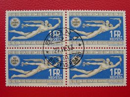 1932: Nr.190 (Abrüstungskonf) 4er-Block gestempelt Kat: 80.-