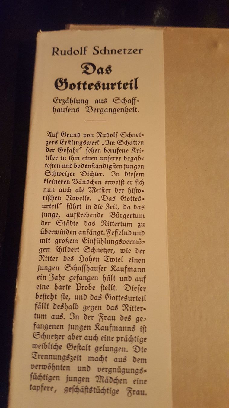 Livres: 2 Bücher von Rudolf Schnetzer – Antique à Remetschwil par Privatflohmi 6