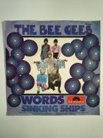 The Bee Gees "Words" / "Sinking Ships" 7" Vinyl Polydor