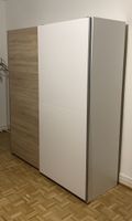 Schwebetürenschrank IRIS, weiss/Holz