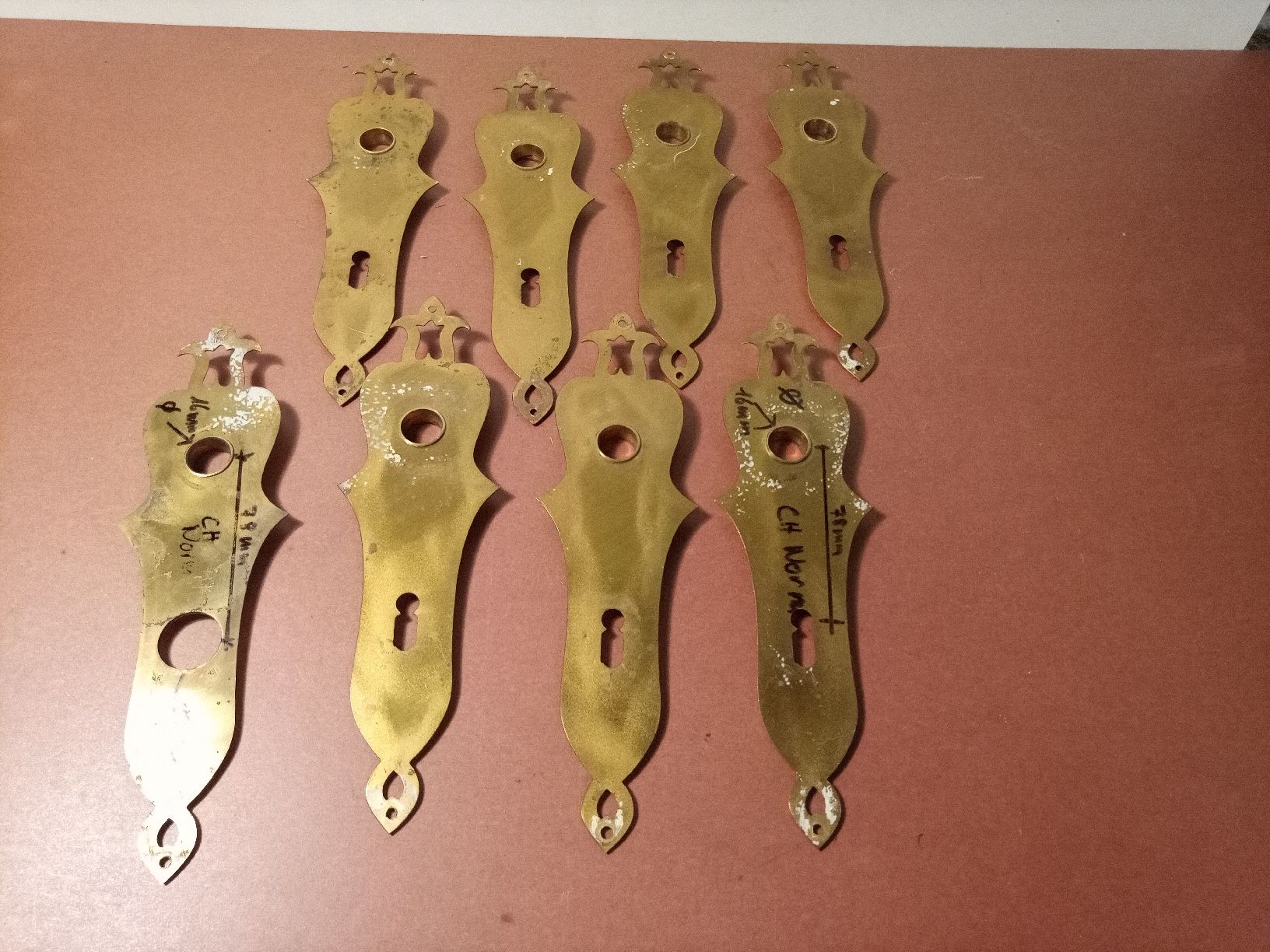 Ferramenta: Schöne Jugendstil Türschilder Messing – Usato da basel venduto da markusb07 6