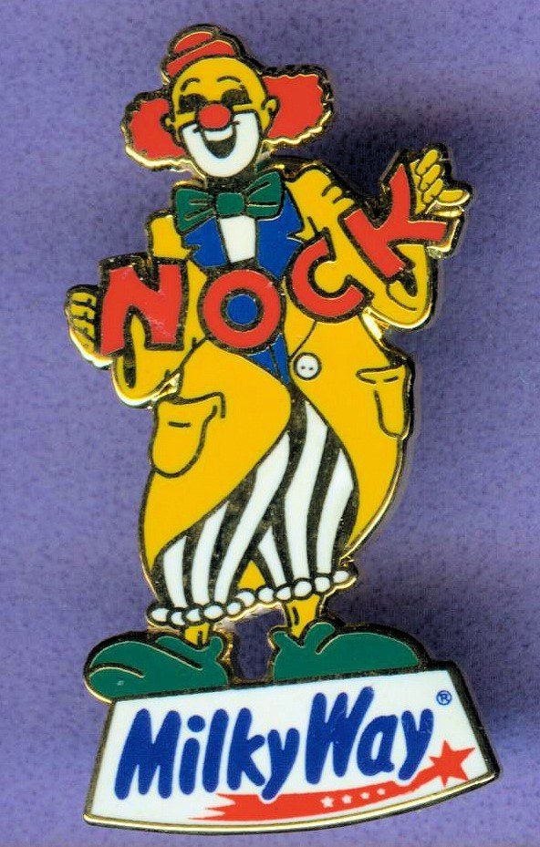 Placchette & Badge: Miky Way  Clown NOCK – Usato da Winterthur venduto da Sammleroase