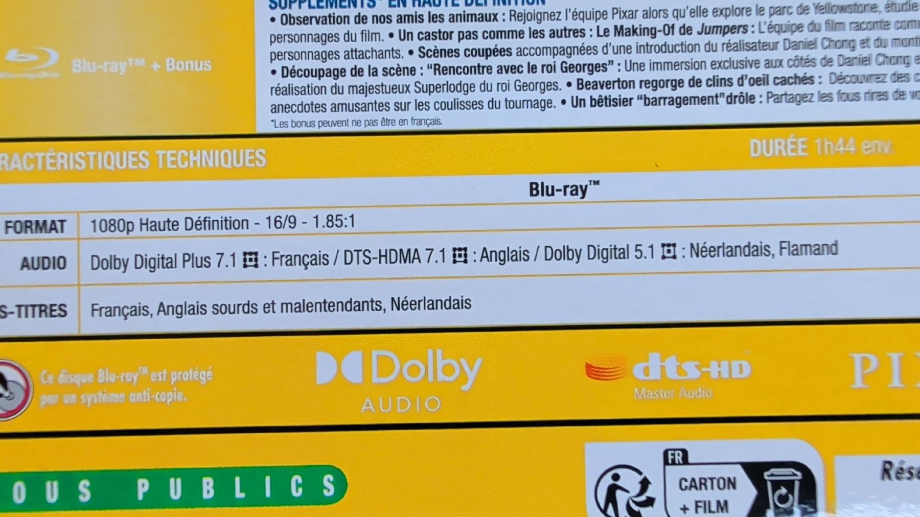 Tutti i DVDs: Blu-ray Jumpers Disney Pixar Neuf  – Nuovo (secondo la descrizione) da Renens VD venduto da tartompion 2