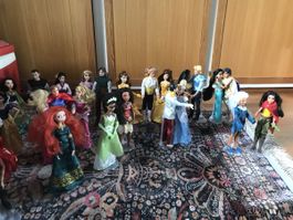 Disney Prinzessinnen und Prinzen Figuren Konvolut 23 Teile