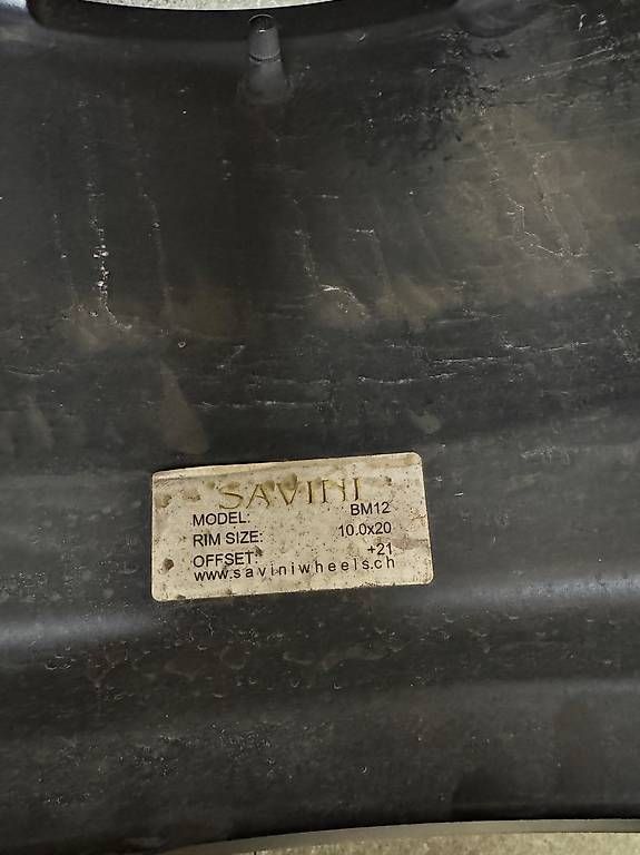 Pneus & Roues: 20 Zoll Savini Räder Schwarz Matt – D'occasion à Birmensdorf ZH par KSw27 1