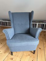 Strandmon - Ohrensessel IKEA Nordvalla dunkelgrau 