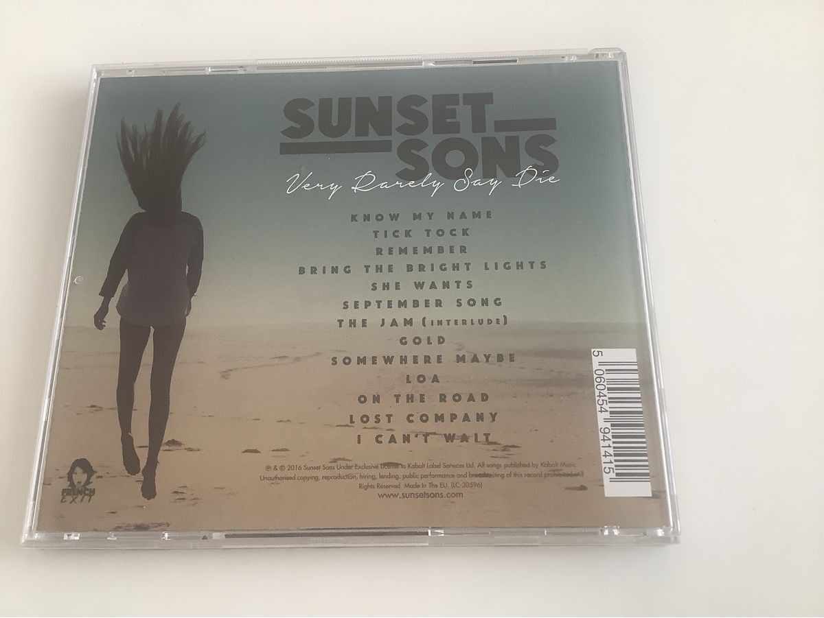 CD: Sunset Sons / Very rarely say die / 2016 – Usato da Dübendorf venduto da Shreck 1