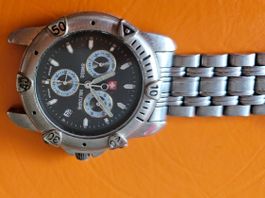 ✅Swiss Military Herren Armbanduhr Chronograph Edelstahl📌