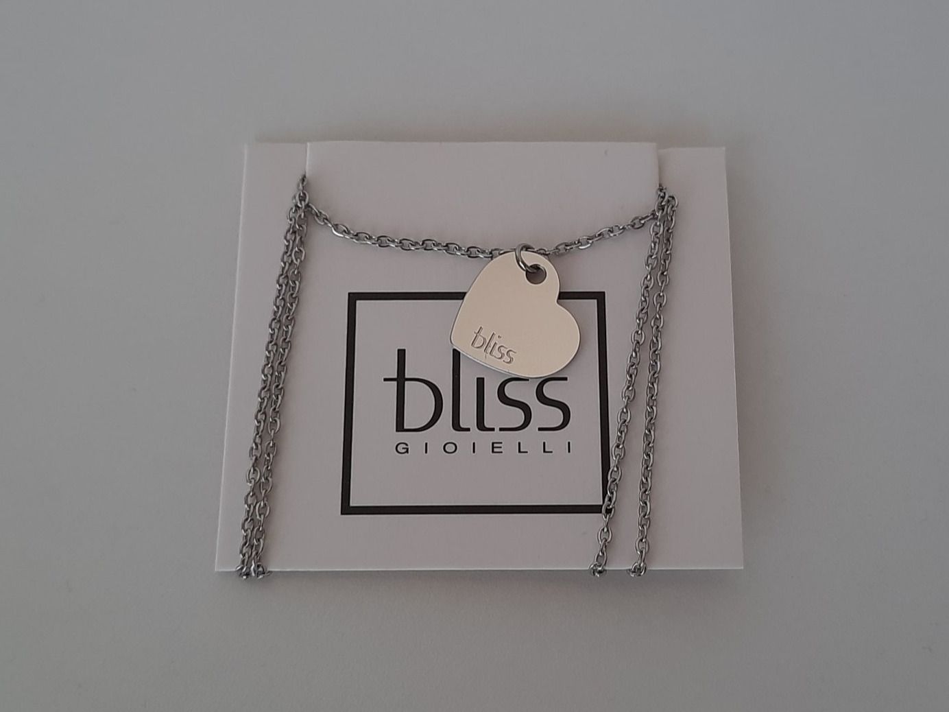 Catenine: Kette mit Anhänger - Herz - Edelstahl - Marke BLISS – Nuovo e nell'imballaggio originale da Schaffhausen venduto da lucaalessandro