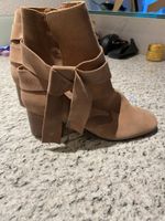 Wildleder-Stiefelette neu Gr. 37 in beige / braun - neu!