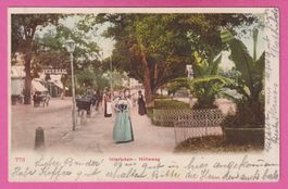 Interlaken gel 1904 Höheweg belebt
