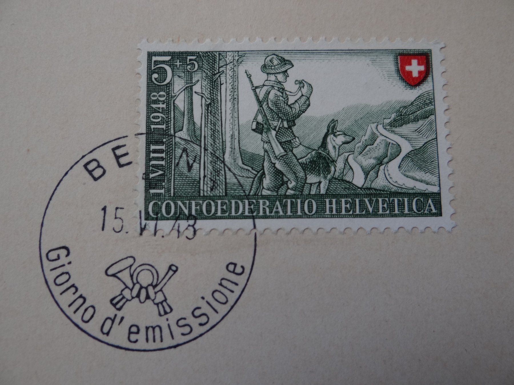 Karte 1948 mit ET italienisch quot BERNA quot ab CHF 1 (Gebraucht) in Kriens