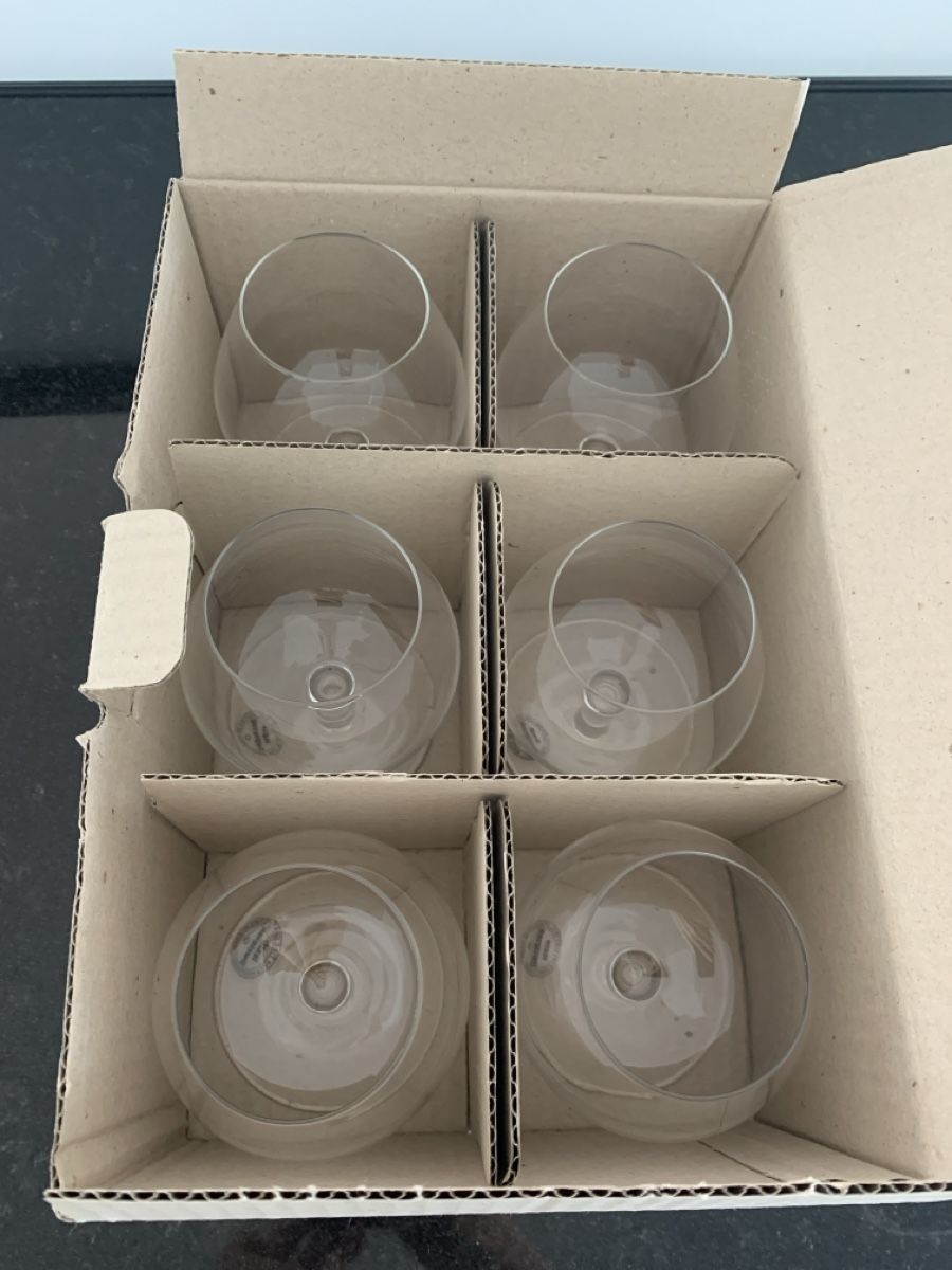 Glasi Hergiswil Bicchieri: 6 x Hergiswil Cognacglas – Nuovo e nell'imballaggio originale da Zug venduto da kuba1972 8