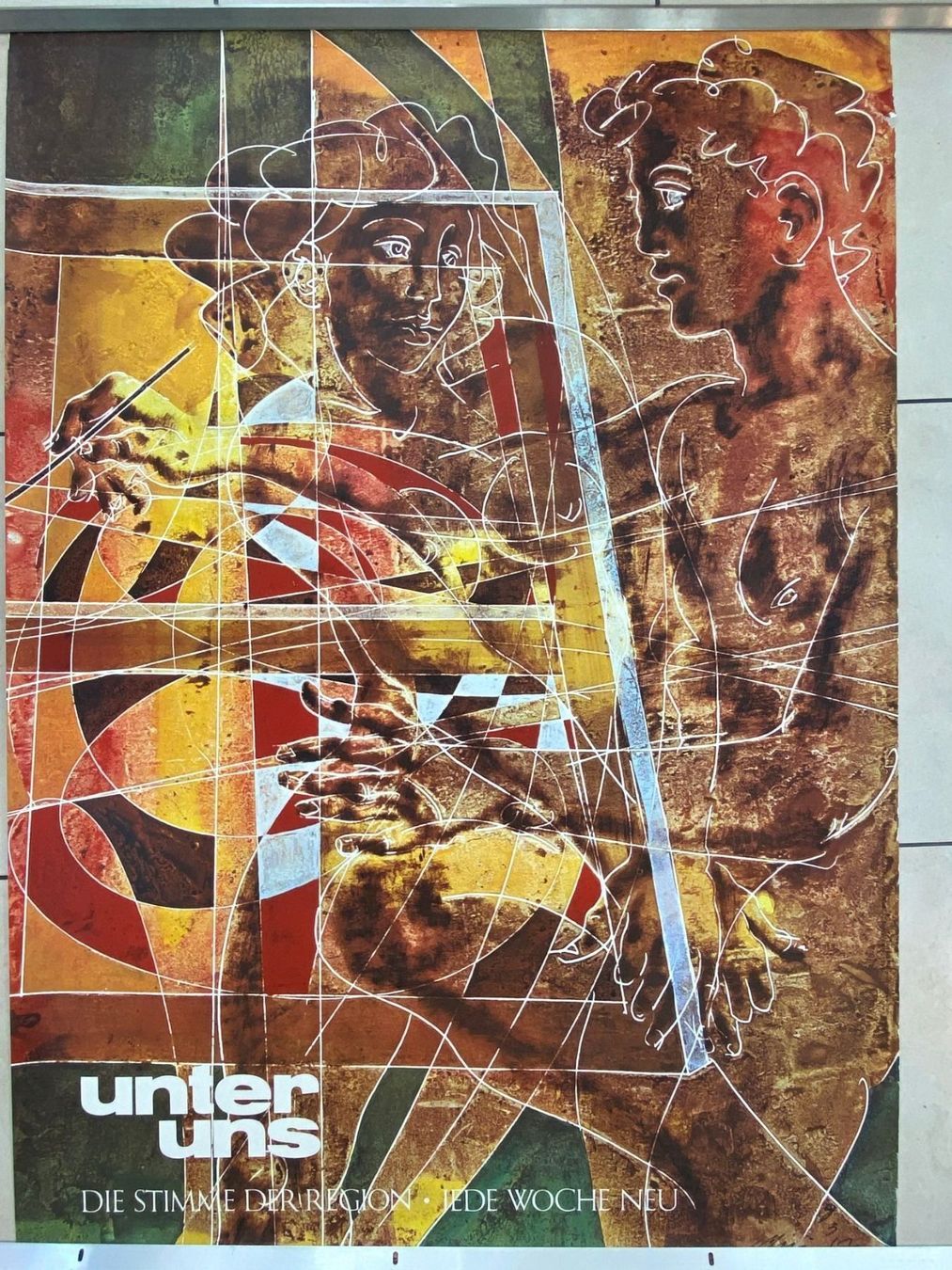 Foto & Immagini: Hans Erni Plakat "Unter Uns" Magazin – Usato da Vaduz venduto da Unikate-Markt