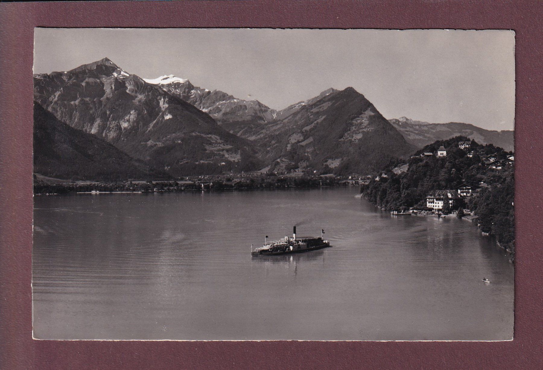 Ansichtskarten: RINGGENBERG - Brienzersee - Schiff - 1958 – Gebraucht aus Pully von nicecards
