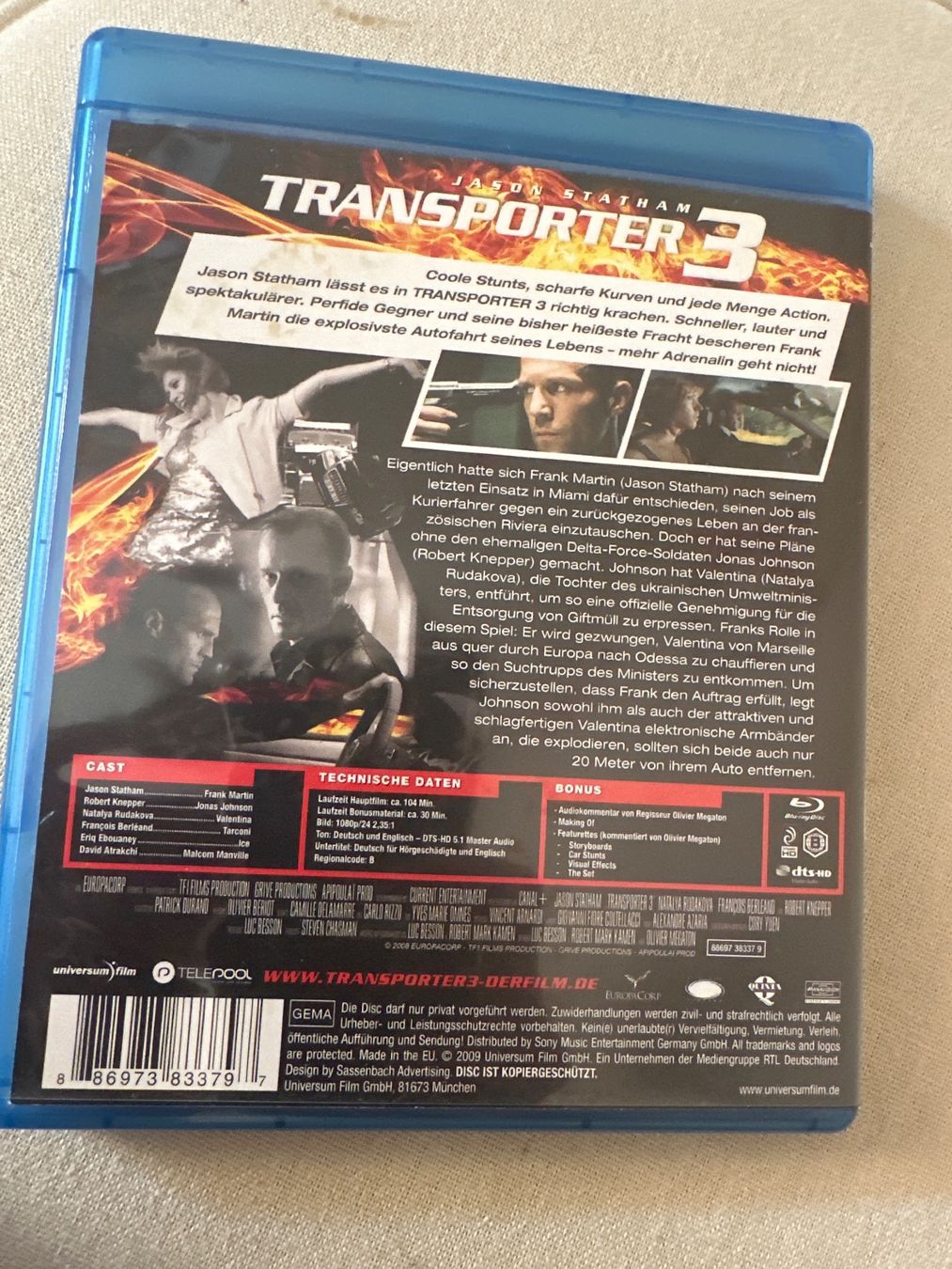 Tutti i DVDs: Transporter 3 DVDs – Usato da Wiedlisbach venduto da Treiu 6