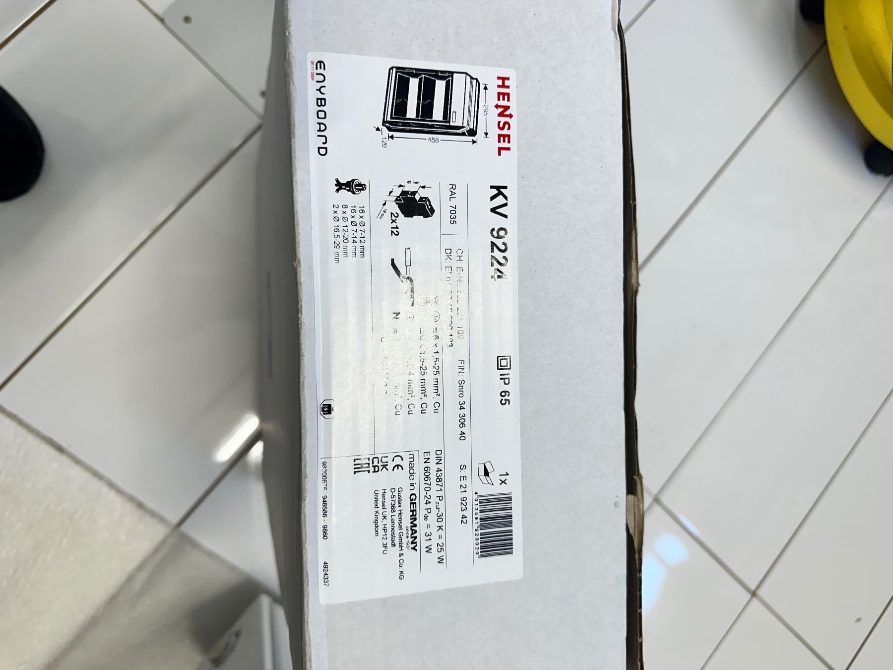 Hager Alimentazione elettrica: Hensel AP Verteiler IP65 2 Reihen – Nuovo (secondo la descrizione) da niederhasli venduto da rami016 1