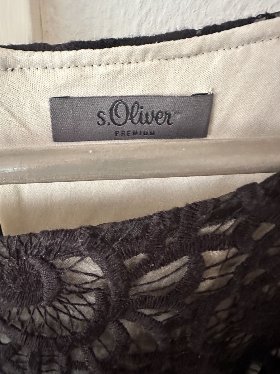 S.Oliver Kleider: s.Oliver Premium Spitzenkleid Schwarz – Gebraucht aus Zürich von acquadel 3