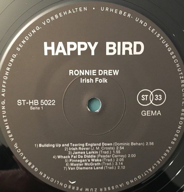 Schallplatten: Ronnie Drew – Irish Folk (LP) – Gebraucht aus Grüningen von  2