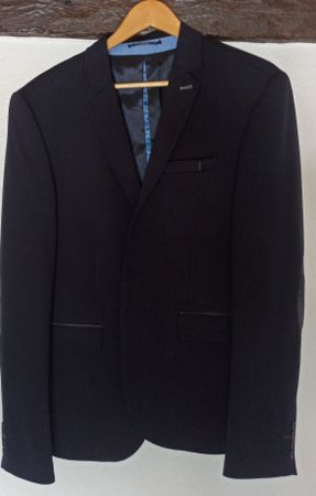 Blazer homme bleu marine taille L état neuf