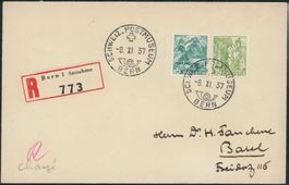 1937 - Landschaftsbilder - Brief - BFr - Faucherre
