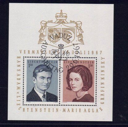 Tutti i francobolli: Liechtenstein Briefmarke 1967, Vermählung – Nuovo (secondo la descrizione) da Pfäffikon ZH venduto da Romulus