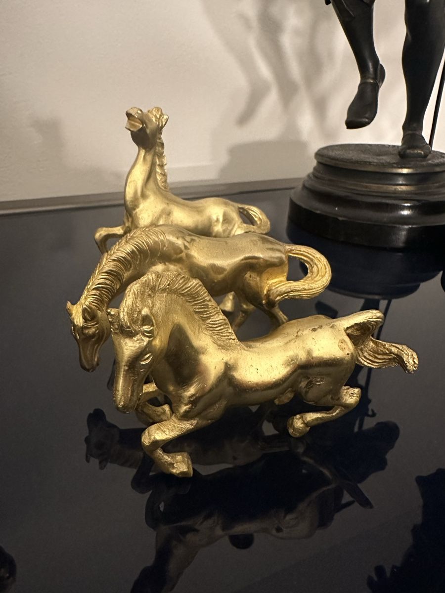 Sculture & Statue: Drei schwere Messing-/Bronzepferde Figuren – Usato da Nebikon venduto da Vanessa2003 3