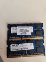 Arbeitsspeicher Elpida 2x 2GB DDR3 PC3-10600S gebraucht