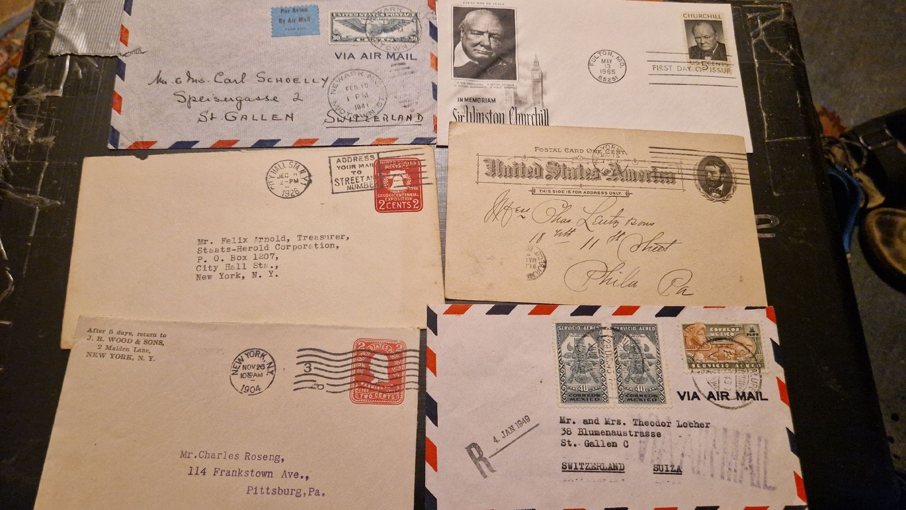 Tutti i francobolli: 19 "spezielle" PK u. Briefe ab 1899 – Usato da Wetzikon ZH venduto da Oldieslover 7